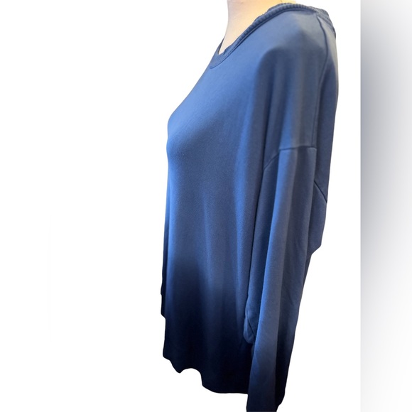 Splendid Women’s Super Soft Jersey Ombre Dip Dye Sweatshirt Pullover Top XL - Picture 4 of 9